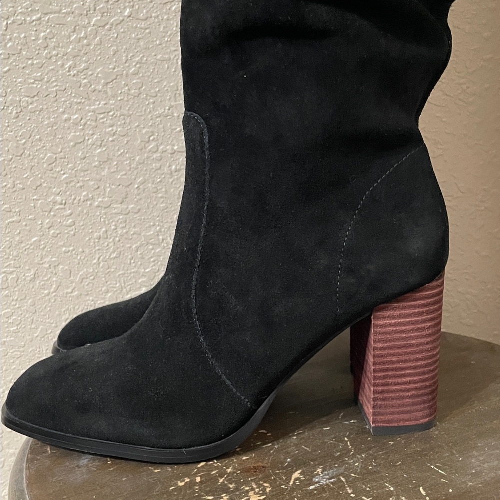 Splendid Gladis Black Suede Women's Boots - Picture 4 of 11